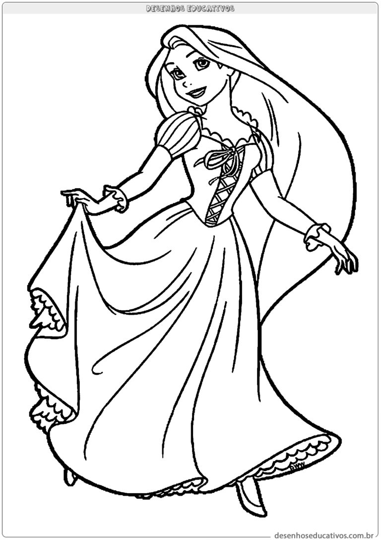 Desenhos Para Colorir Da Rapunzel Desenhos Para Imprimir E Colorir