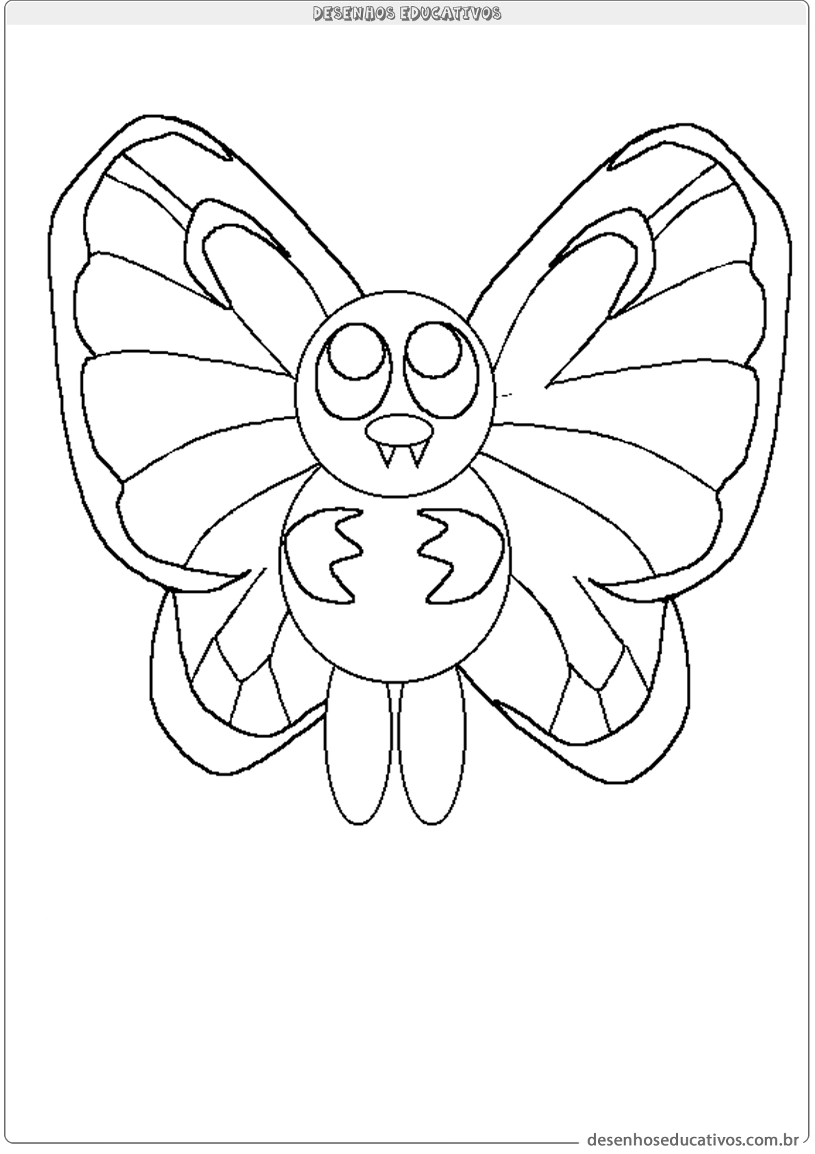 Butterfly para colorir