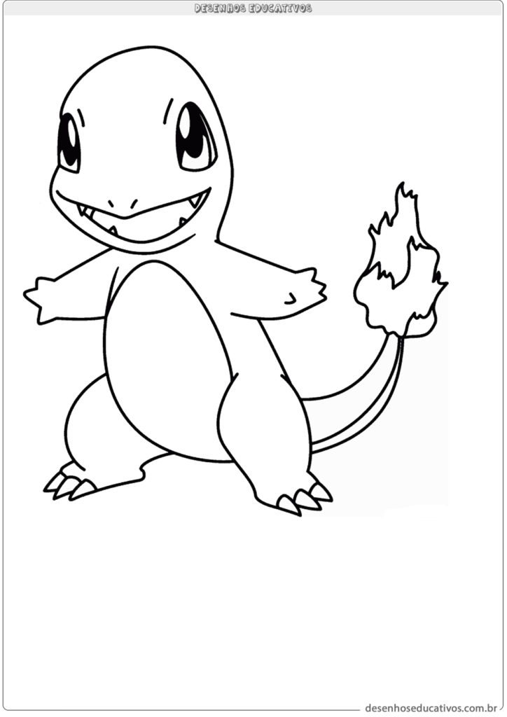 Charmander para colorir