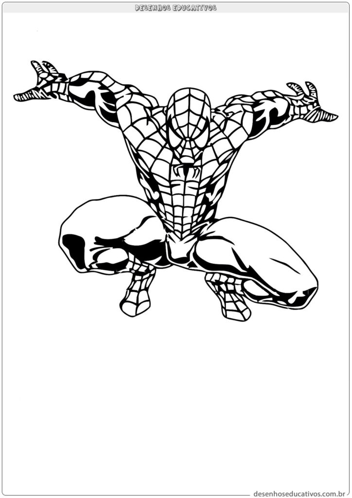 Desenho do homem aranha