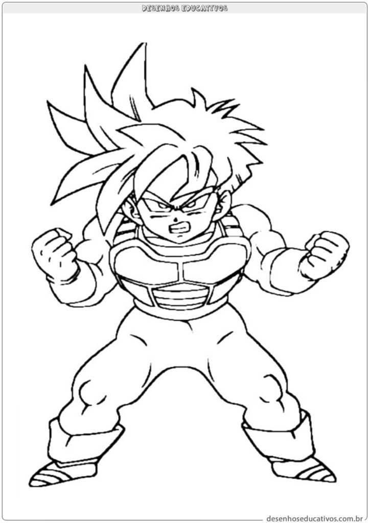 Dragon ball para colorir desenhos educativos