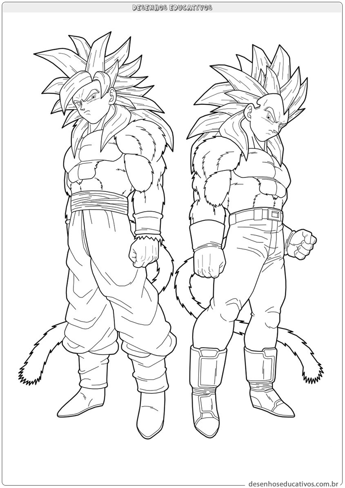 Desenhos para colorir de dragon-ball-z para baixar - Dragon Ball Z