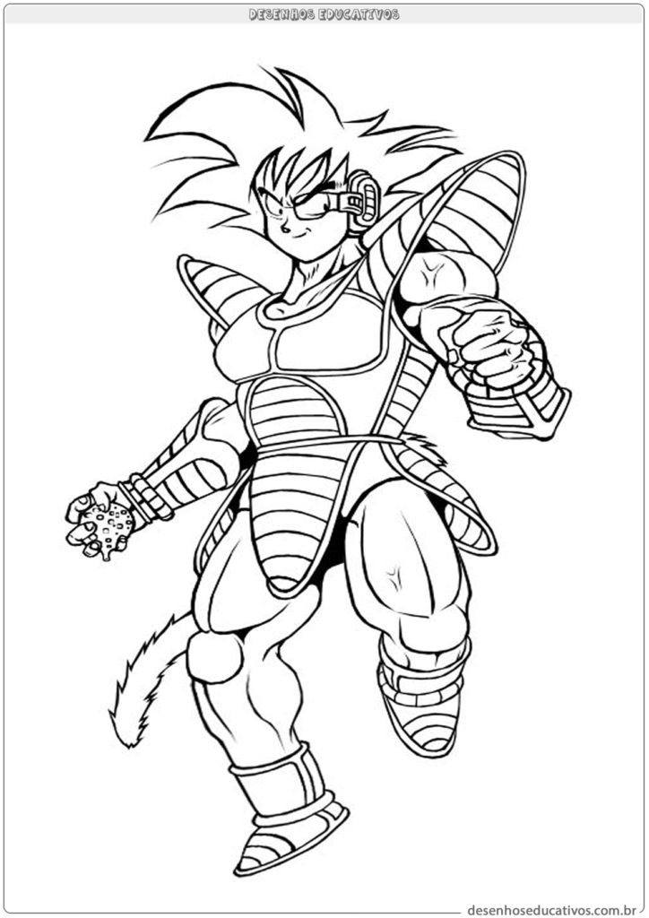 50 Desenho do DRAGON BALL para Colorir e Pintar em folha inteira A4