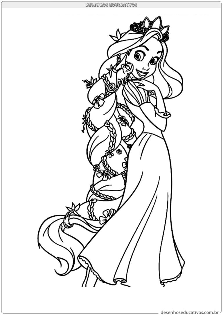 Desenhos Para Colorir Da Rapunzel Desenhos Para Imprimir E Colorir